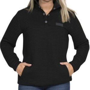 SIMPLY SOUTHERN Ribbed Black Pull Over Sweater